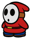 A Shy Guy in Paper Mario: The Origami King
