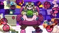 A glitch changing Wario's House's interior into Feelin' Groovy Fitness' interior