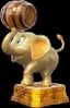 Statue of Ellie from Donkey Kong Bananza