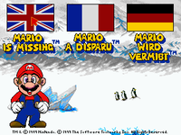 Language selection in Mario is Missing!