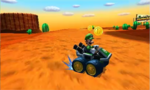 Luigi racing on the course