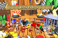 The Kongs in the ending credits for Donkey Kong Country 2 for Game Boy Advance