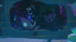 one of Allegra's backstory mural at the Melodic Gardens.