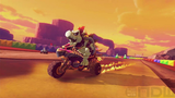 Dry Bowser and Dry Bones racing on GBA Sunset Wilds