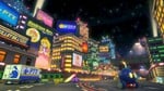 A View of the City in Moonview Highway in Mario Kart 8 Deluxe