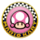 The icon of the Toadette Cup from Mario Kart Tour.
