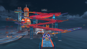 Thumbnail for "DK Spaceport" from Mario Kart World used for Nintendo Music