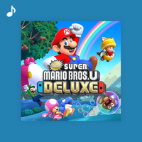 Cover image for the Top tracks playlist from New Super Mario Bros. U Deluxe on Nintendo Music