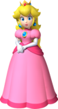 Artwork of Princess Peach for Mario & Sonic at the Olympic Winter Games (also used for Fortune Street and New Super Mario Bros. 2)