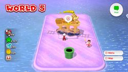 Coin Express from World 5 in Super Mario 3D World.