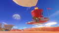 Mario on the Odyssey in the Sand Kingdom