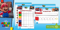 A motivational reward chart themed after The Super Mario Bros. Movie available on Twinkl