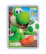 The Yoshi card from The Super Mario Galaxy Movie Collectible Cards
