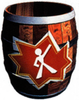 Artwork of a Dance Barrel from Donkey Kong Country for GBA