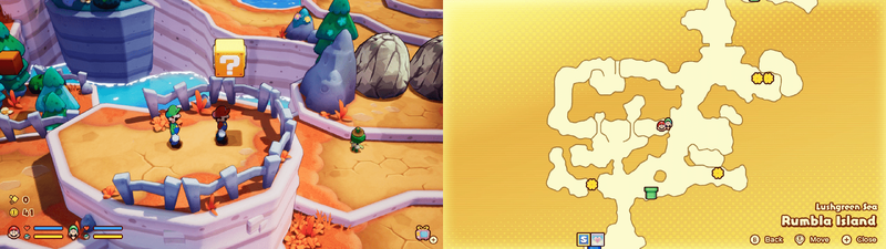 Third ? block in Rumbla Island from Mario & Luigi: Brothership