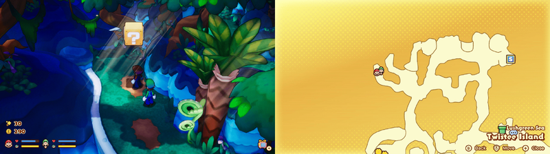 Fourth ? block in Twistee Island from Mario & Luigi: Brothership