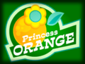 A Princess Orange sign from Mario Kart 8