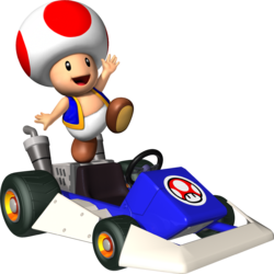 Toad artwork from Mario Kart DS
