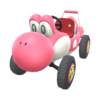 The Pink Turbo Yoshi from Mario Kart Tour