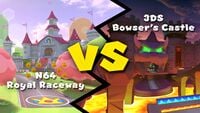A promotional image for the Peach vs. Bowser Tour