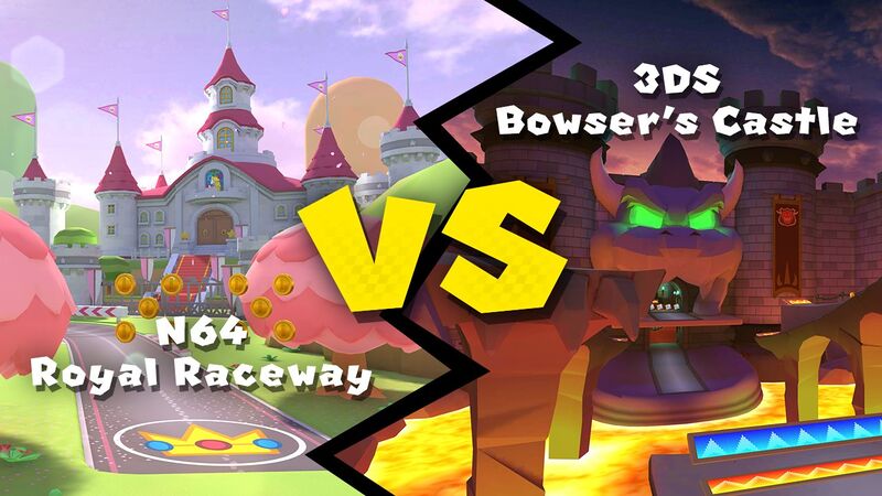 File:MKT N64 Royal Raceway vs 3DS Bowser's Castle poll img.jpg