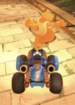 Lakitu performing a trick.