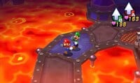 Screenshot of the interior of Neo Bowser Castle in Mario & Luigi: Dream Team