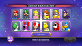 The final Character Select screen.