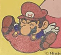 Mario taking damage, from the packaging of 'Famicom Glass' glasses