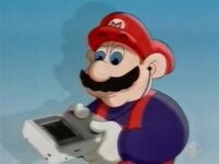 Mario in another Italian Game Boy commercial.