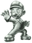 Sprite of Metal Mario from Super Smash Bros. Brawl.