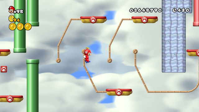 File:NSMBW World 7-4 Screenshot.png - Super Mario Wiki, the Mario 