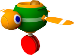 Model of a roller coaster car from Super Mario Sunshine.