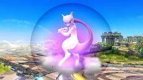 Mewtwo using Teleport in Super Smash Bros. for Wii U.