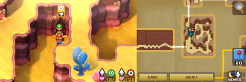 Sixteenth block in Teehee Valley of Mario & Luigi: Superstar Saga + Bowser's Minions.