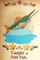 "Caught a fast fish." discovery from Casterway Habitat in Yoshi and the Mysterious Book