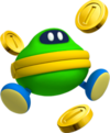 Artwork of a Coin Coffer that appears in Super Mario 3D Land