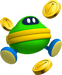 Artwork of a Coin Coffer that appears in Super Mario 3D Land