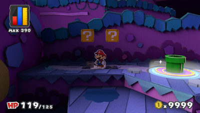 Third and fourth ? Blocks in Fortune Island of Paper Mario: Color Splash.