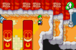 Luigi exploring Guffawha Ruins while an Elite Chuck Guy is behind him.