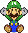 Luigi jump pose from Super Paper Mario