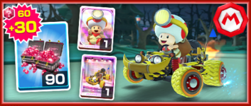 The Captain Toad Pack from the 2022 Mario vs. Luigi Tour in Mario Kart Tour