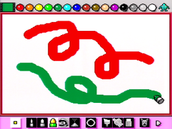 Thumbnail for "Drawing Board 1" from Mario Paint for Nintendo Music.