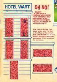Hotel Wart in the Nintendo Sticker Activity Album