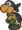 Sprite of Black Ninjakoopa, from Paper Mario.