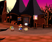 A Twilighter-turned pig in the west of Twilight Town.