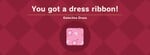 A dress ribbon's icon