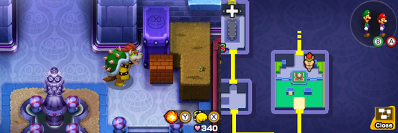 Block 78 in Peach's Castle of Mario & Luigi: Bowser's Inside Story + Bowser Jr.'s Journey.
