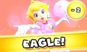 Peach getting an Eagle in Mario Golf: World Tour.