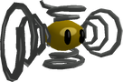 Rendered model of the spring enemy in Super Mario Galaxy.